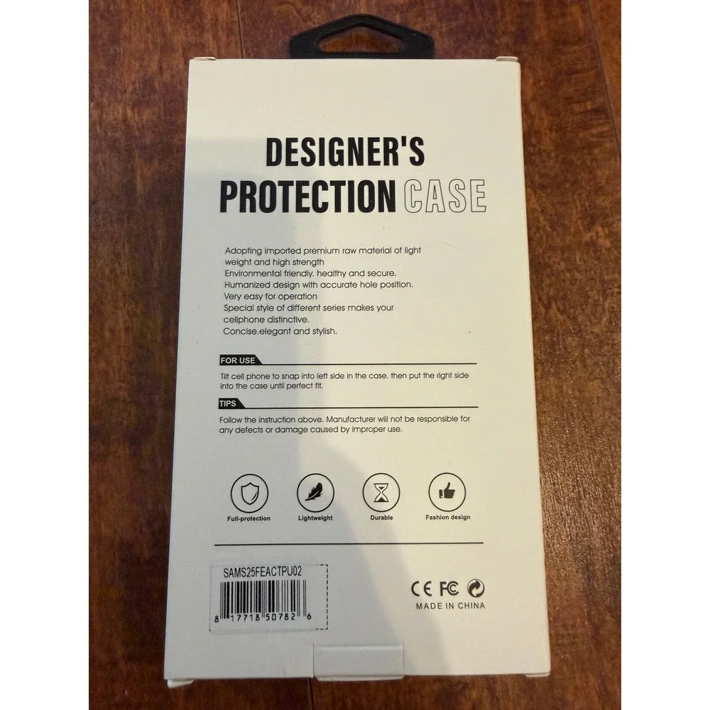 Samsung Galaxy S25 FE Case White Cat Designer Protection Slim Cover New